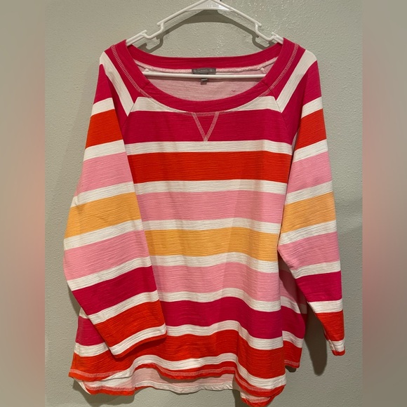 Talbots Multicolor Striped Top - Picture 1 of 5